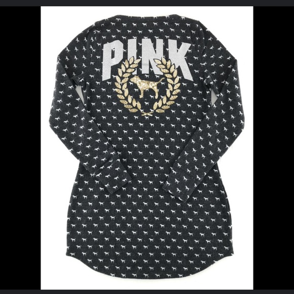 PINK Bling pajama dress🖤 - Picture 2 of 10